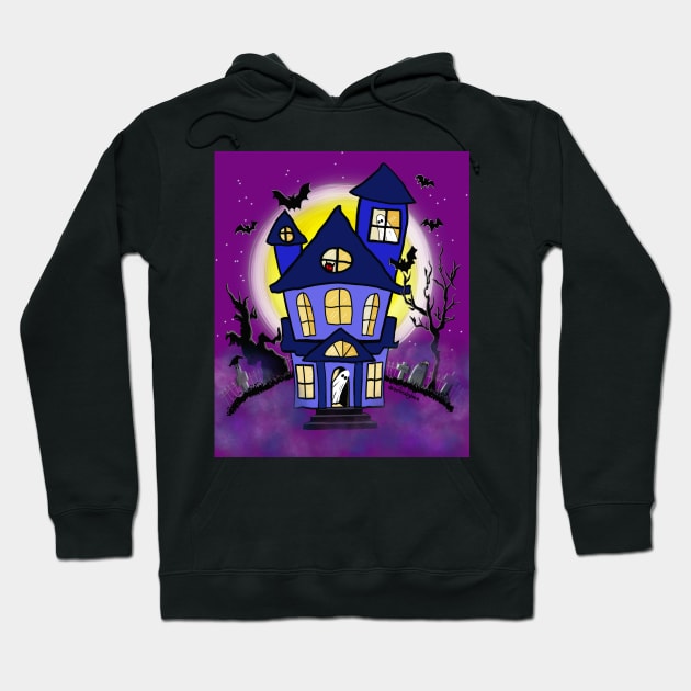 Ghost Haunted House Hoodie by BRobinson